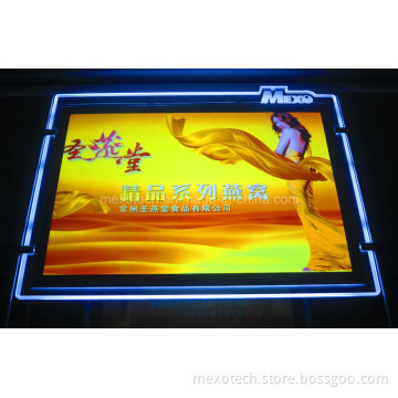 Carved Logo Slim Crystal LED Light Box for Advertising (CDH03-A3L-01)